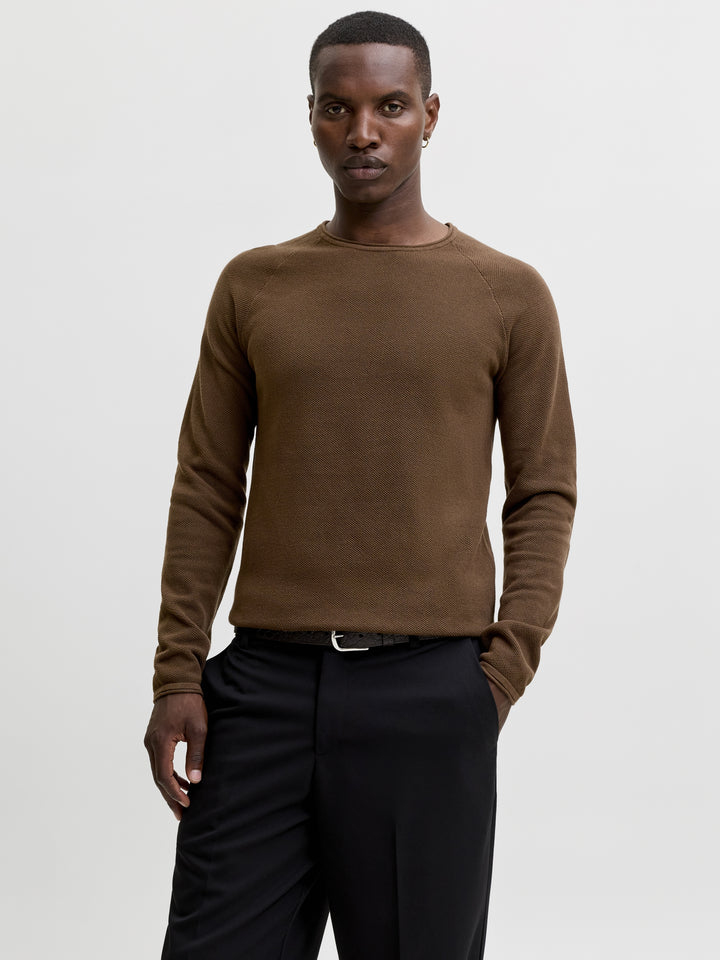JJEHILL KNIT CREW NECK NOOS, Cocoa 307144 Bild 2
