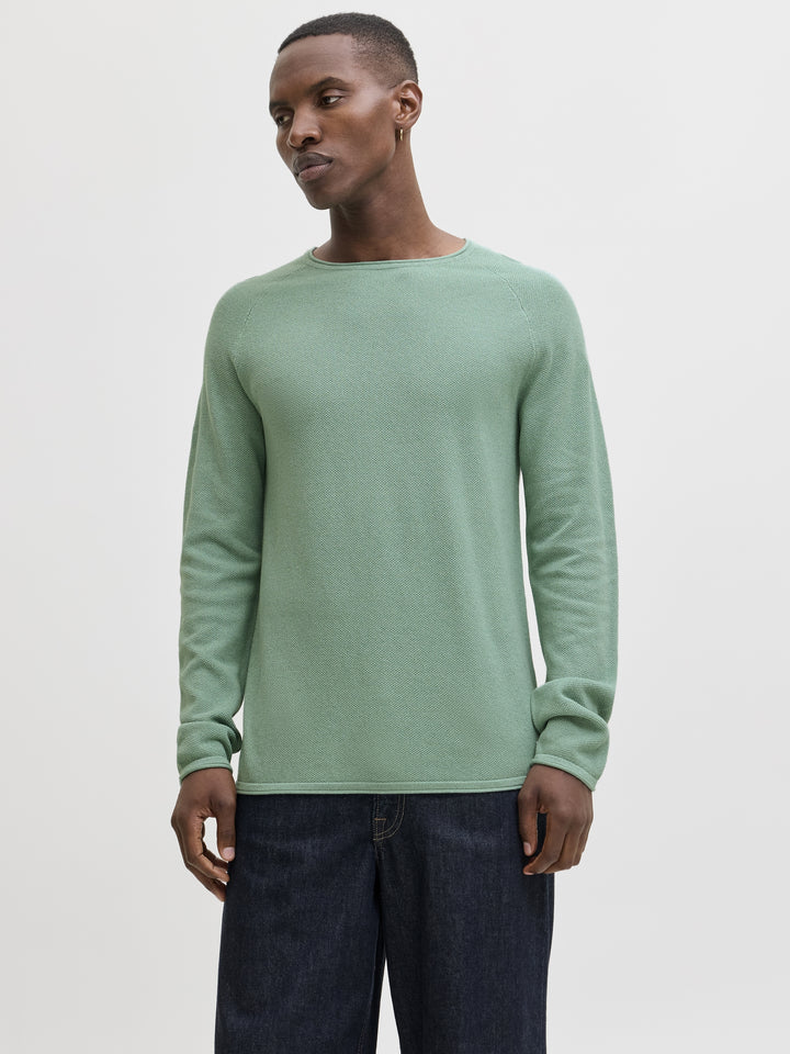 JJEHILL KNIT CREW NECK NOOS, Granite Green 176398 Bild 5