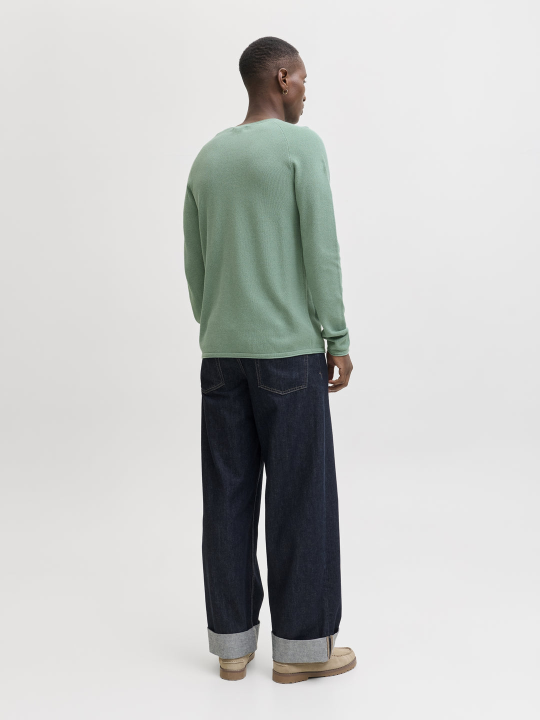 JJEHILL KNIT CREW NECK NOOS, Granite Green 176398 Bild 6