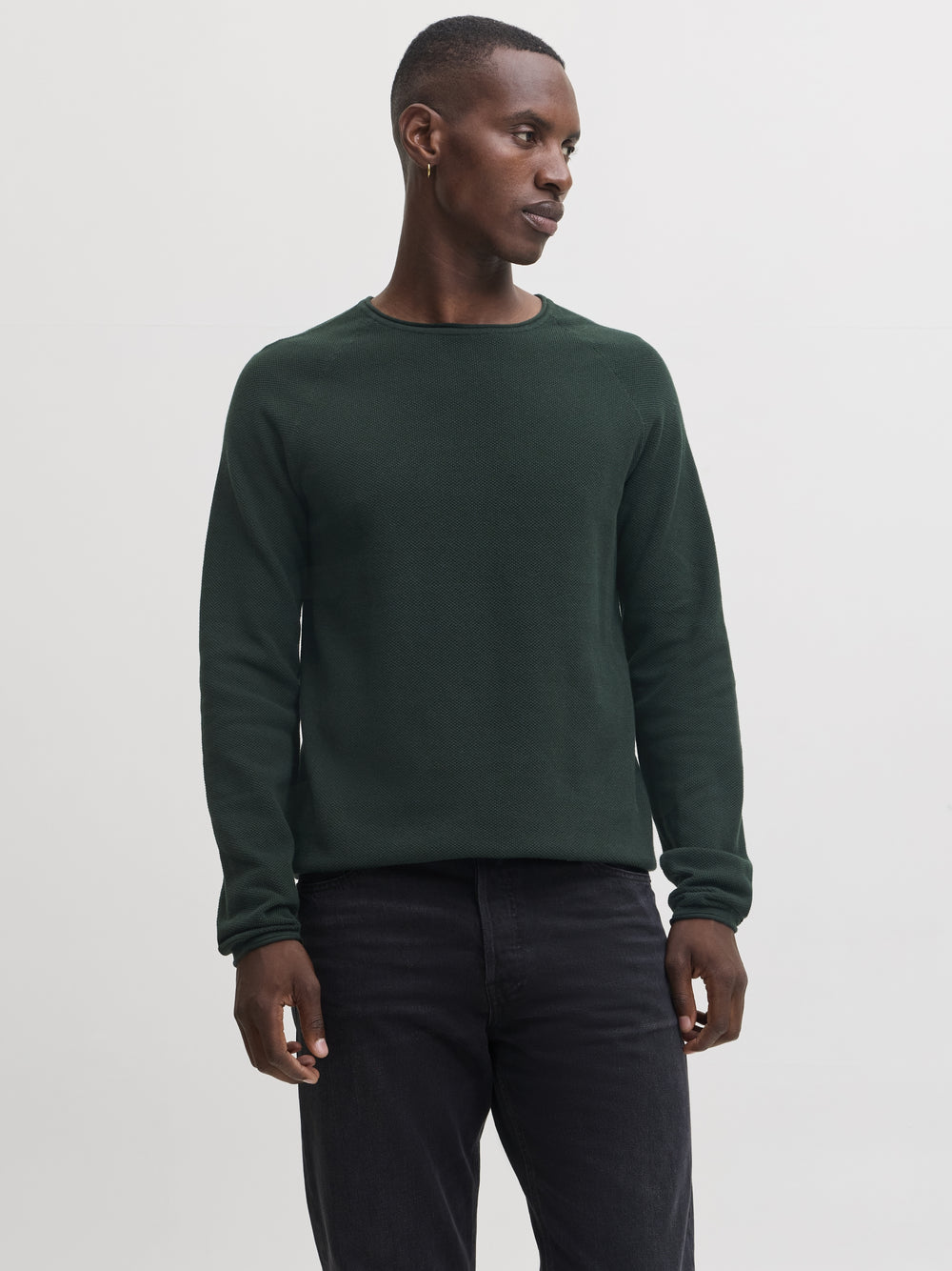 JJEHILL KNIT CREW NECK NOOS, Scarab 177578 Bild 2