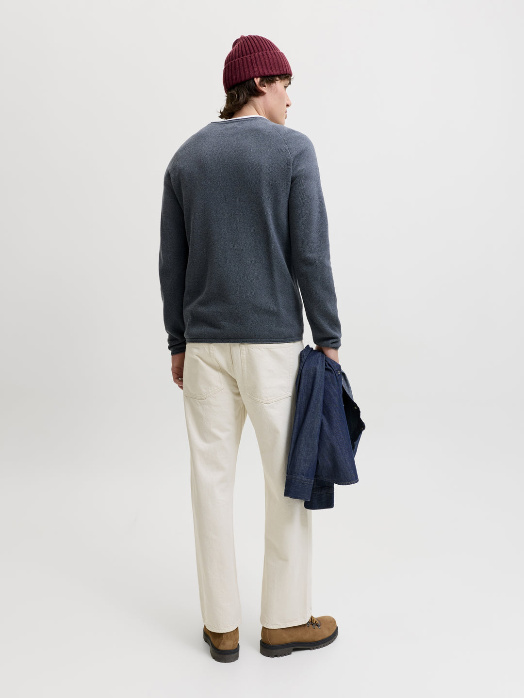 JJEHILL KNIT CREW NECK NOOS, Turbulence/Melange 176720001 Bild 4