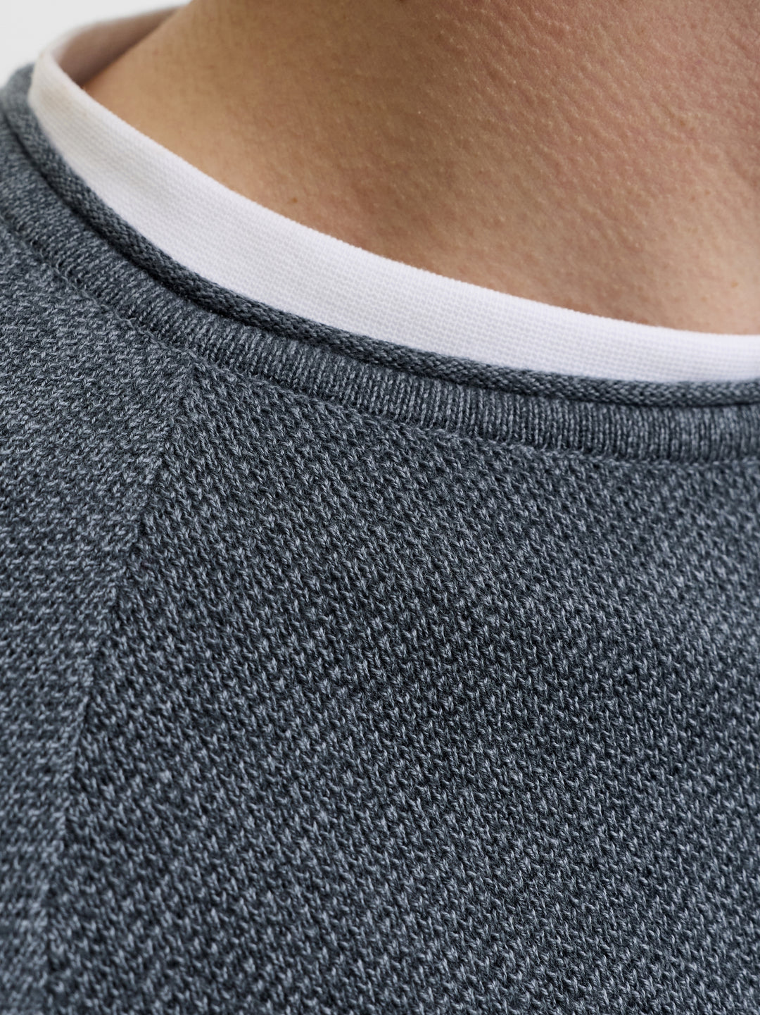 JJEHILL KNIT CREW NECK NOOS, Turbulence/Melange 176720001 Bild 6
