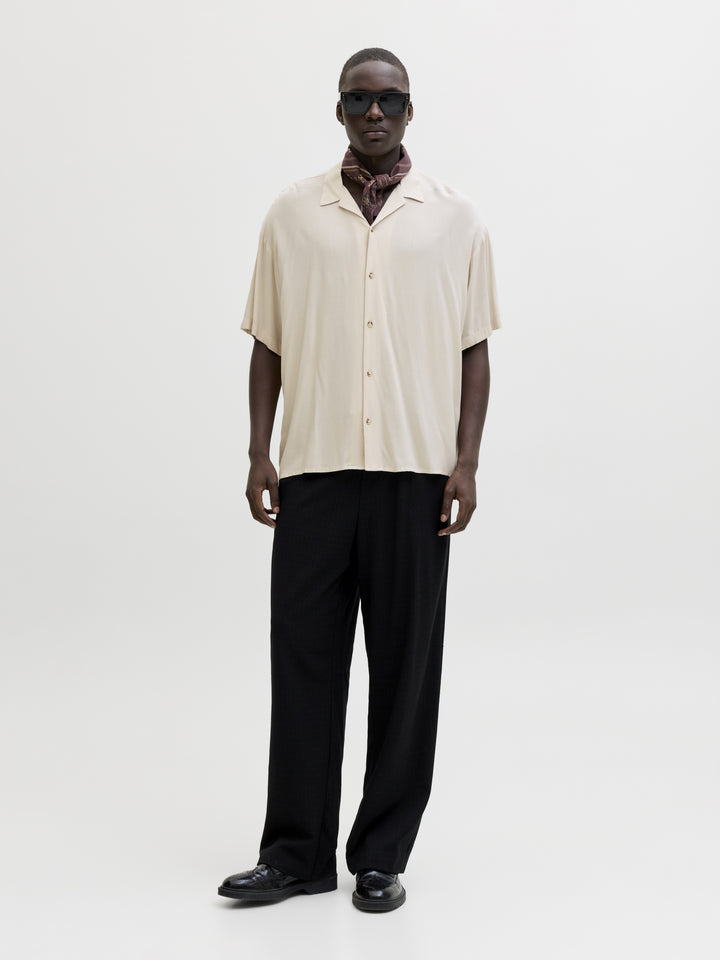 JJEJEFF RESORT SOLID SHIRT SS SN, Moonbeam 176631 Bild 8