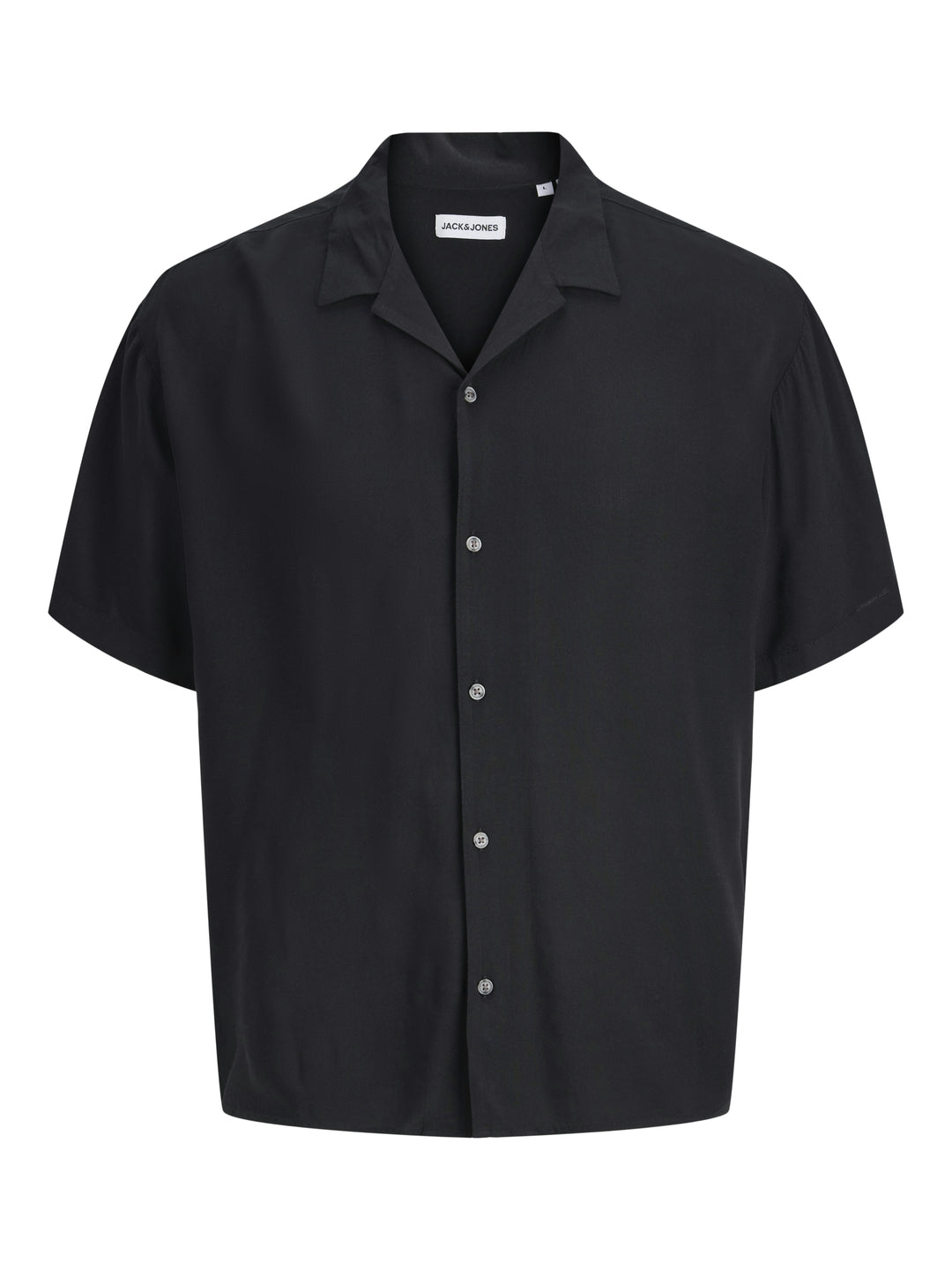 JJEJEFF RESORT SOLID SHIRT SS SN, Black 178012 Bild 1
