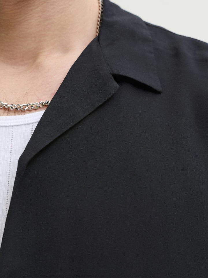 JJEJEFF RESORT SOLID SHIRT SS SN, Black 178012 Bild 5