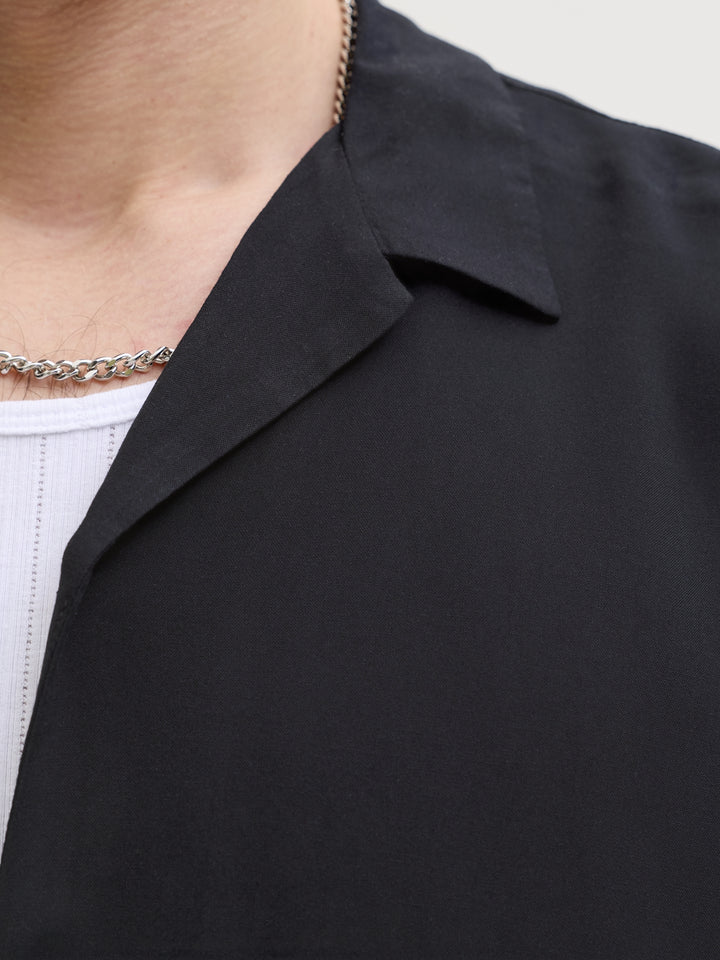 JJEJEFF RESORT SOLID SHIRT SS SN, Black 178012 Bild 5