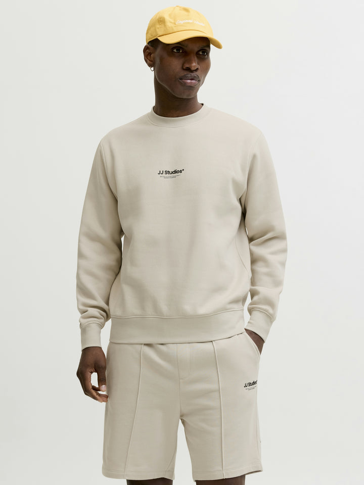 JJESOHO SWEAT CREW NECK NOOS, Moonbeam 176631 Bild 2
