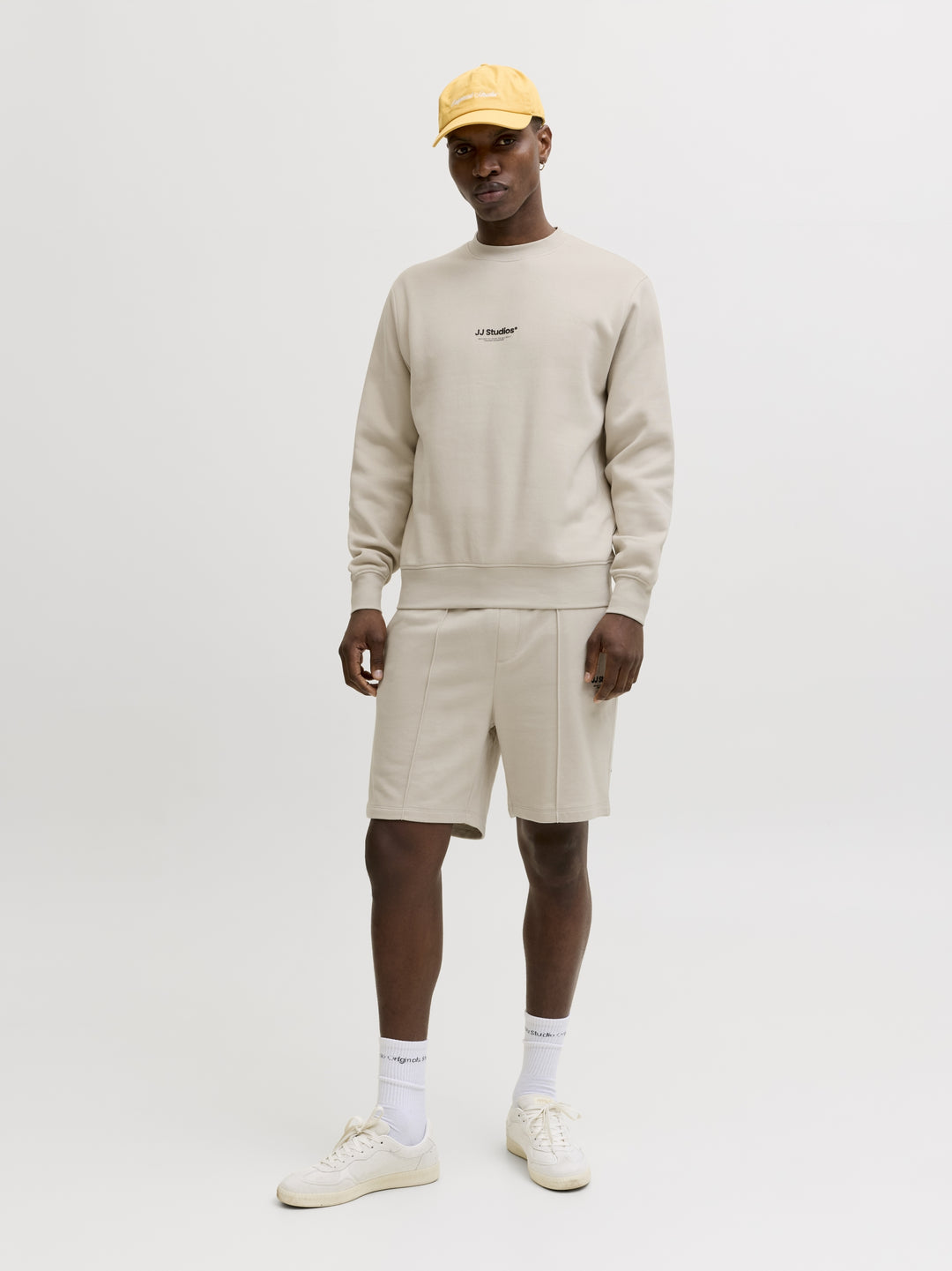 JJESOHO SWEAT CREW NECK NOOS, Moonbeam 176631 Bild 4