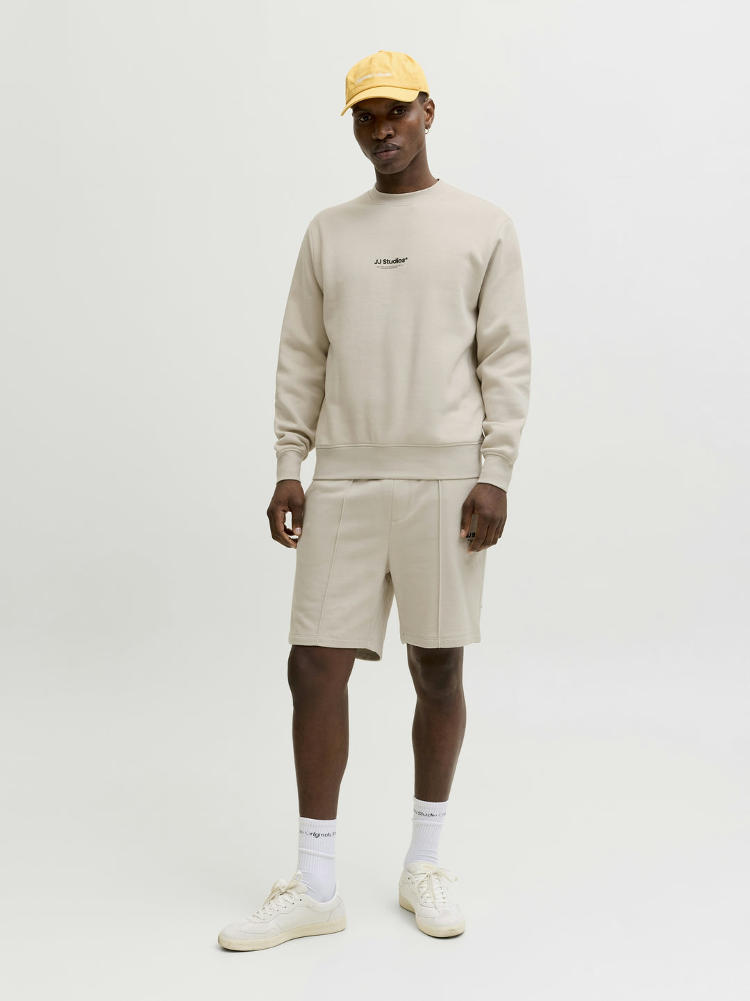 JJESOHO SWEAT CREW NECK NOOS, Moonbeam 176631 Bild 4