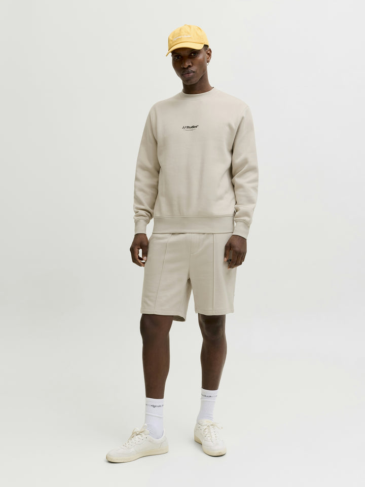 JJESOHO SWEAT CREW NECK NOOS, Moonbeam 176631 Bild 4