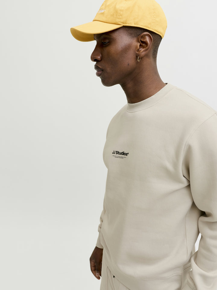 JJESOHO SWEAT CREW NECK NOOS, Moonbeam 176631 Bild 7