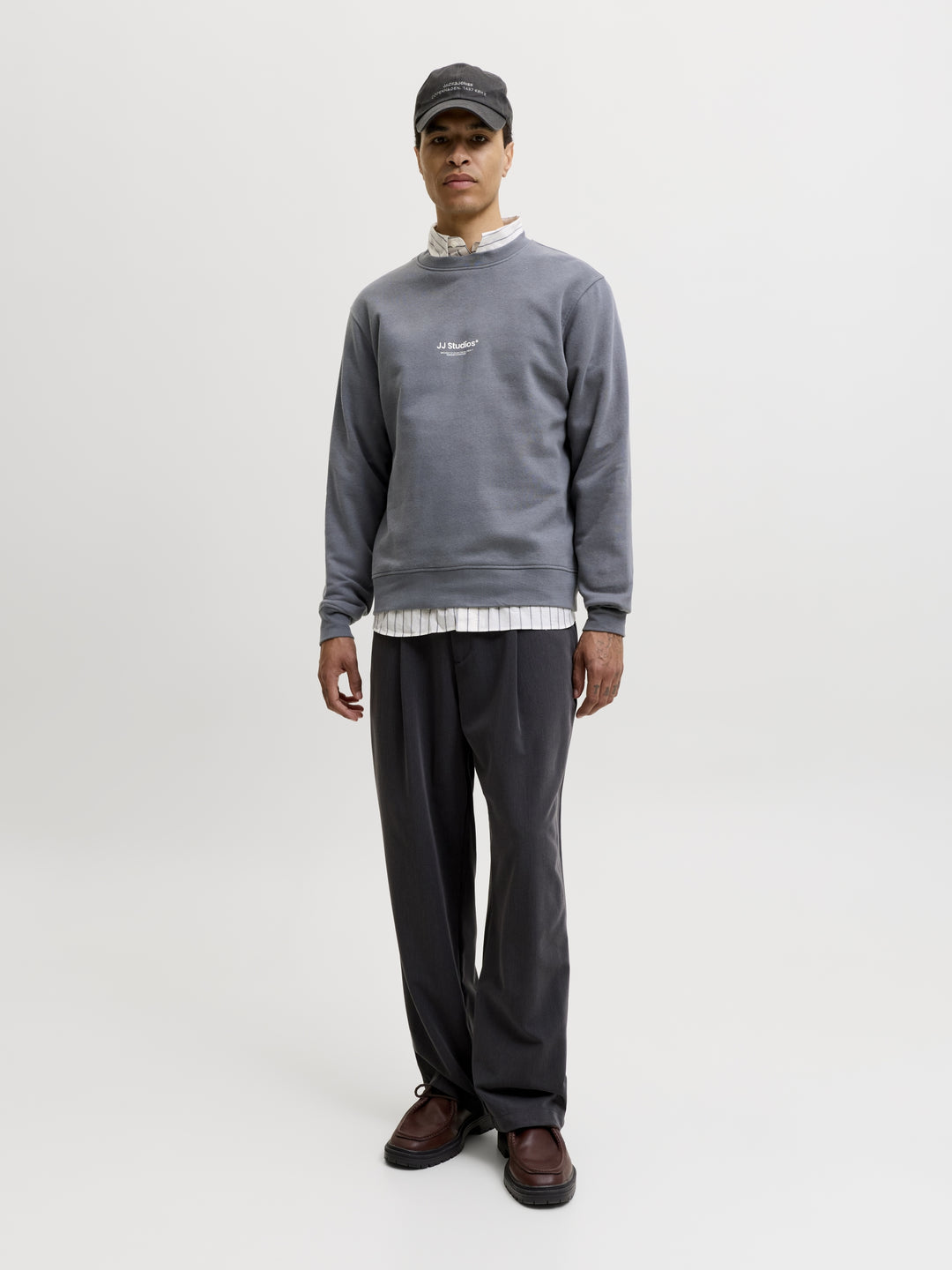 JJESOHO SWEAT CREW NECK NOOS, Turbulence 176720 Bild 4