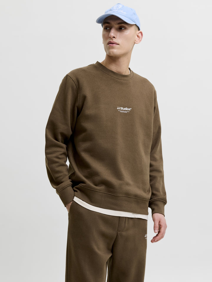 JJESOHO SWEAT CREW NECK NOOS, Cocoa 307144 Bild 2