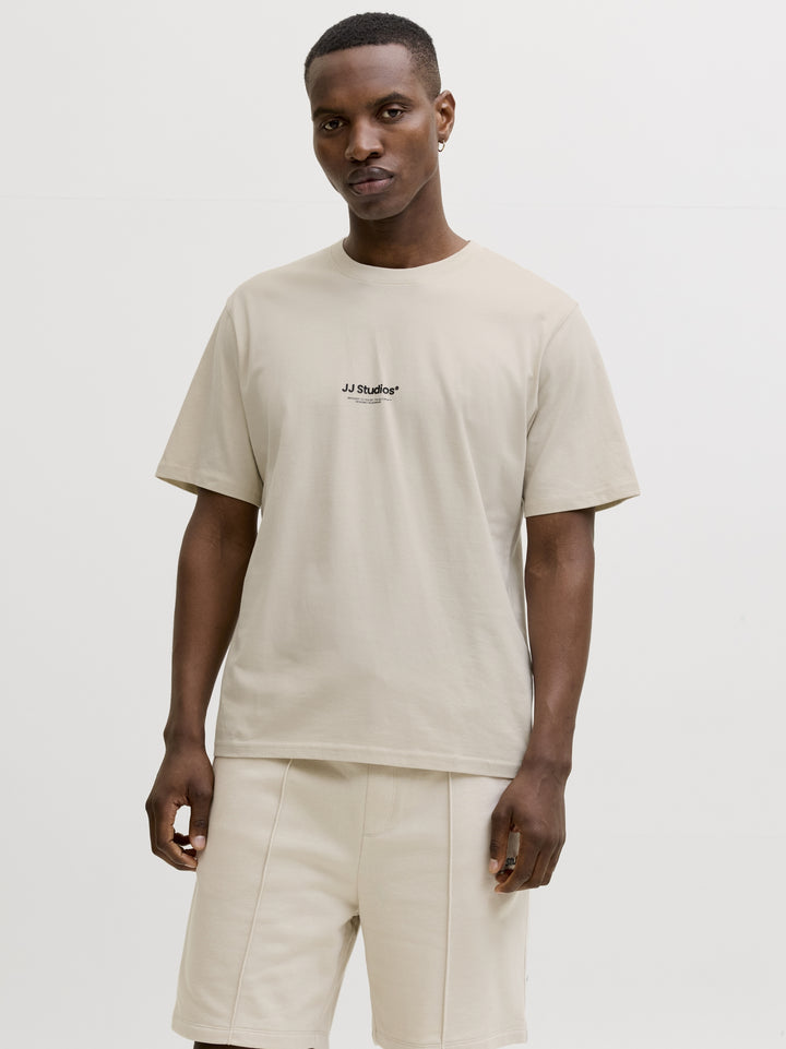 JJESOHO TEE SS CREW NECK NOOS, Moonbeam 176631 Bild 2