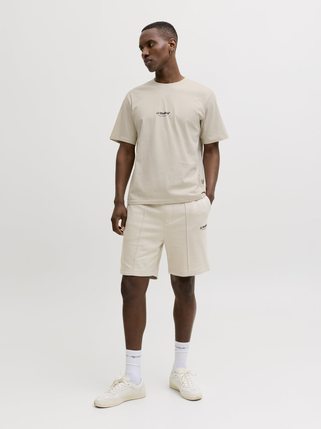 JJESOHO TEE SS CREW NECK NOOS, Moonbeam 176631 Bild 5