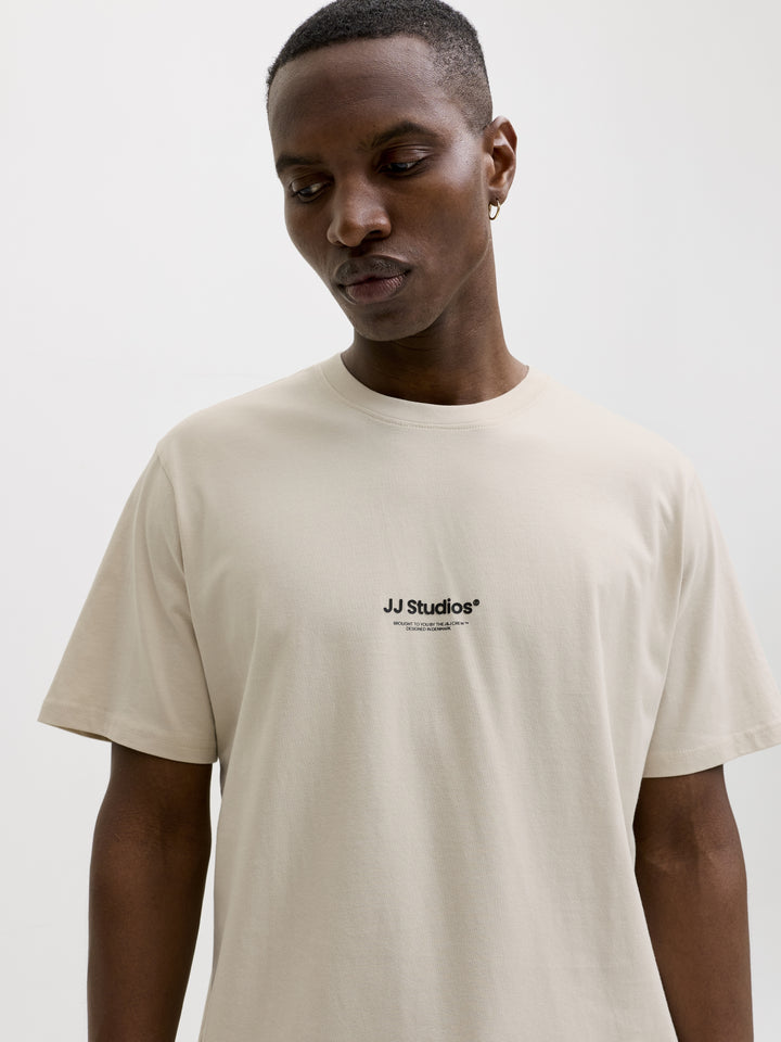 JJESOHO TEE SS CREW NECK NOOS, Moonbeam 176631 Bild 7