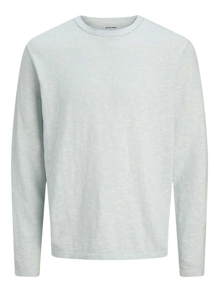 JJESUMMER KNIT CREW NECK SN, Celestial Blue/w. White 175777001 Bild 1