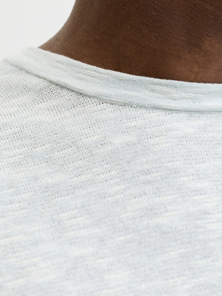 JJESUMMER KNIT CREW NECK SN, Celestial Blue/w. White 175777001 Bild 5