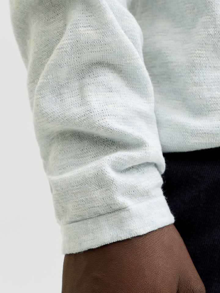 JJESUMMER KNIT CREW NECK SN, Celestial Blue/w. White 175777001 Bild 7