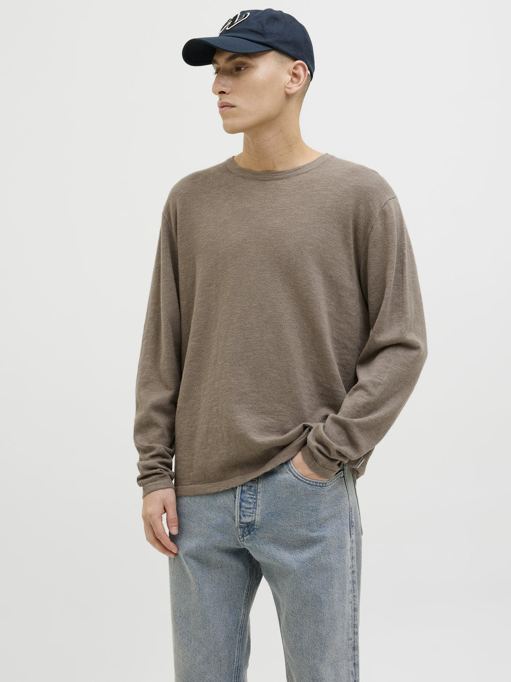 JJESUMMER KNIT CREW NECK SN, Falcon 176574 Bild 2