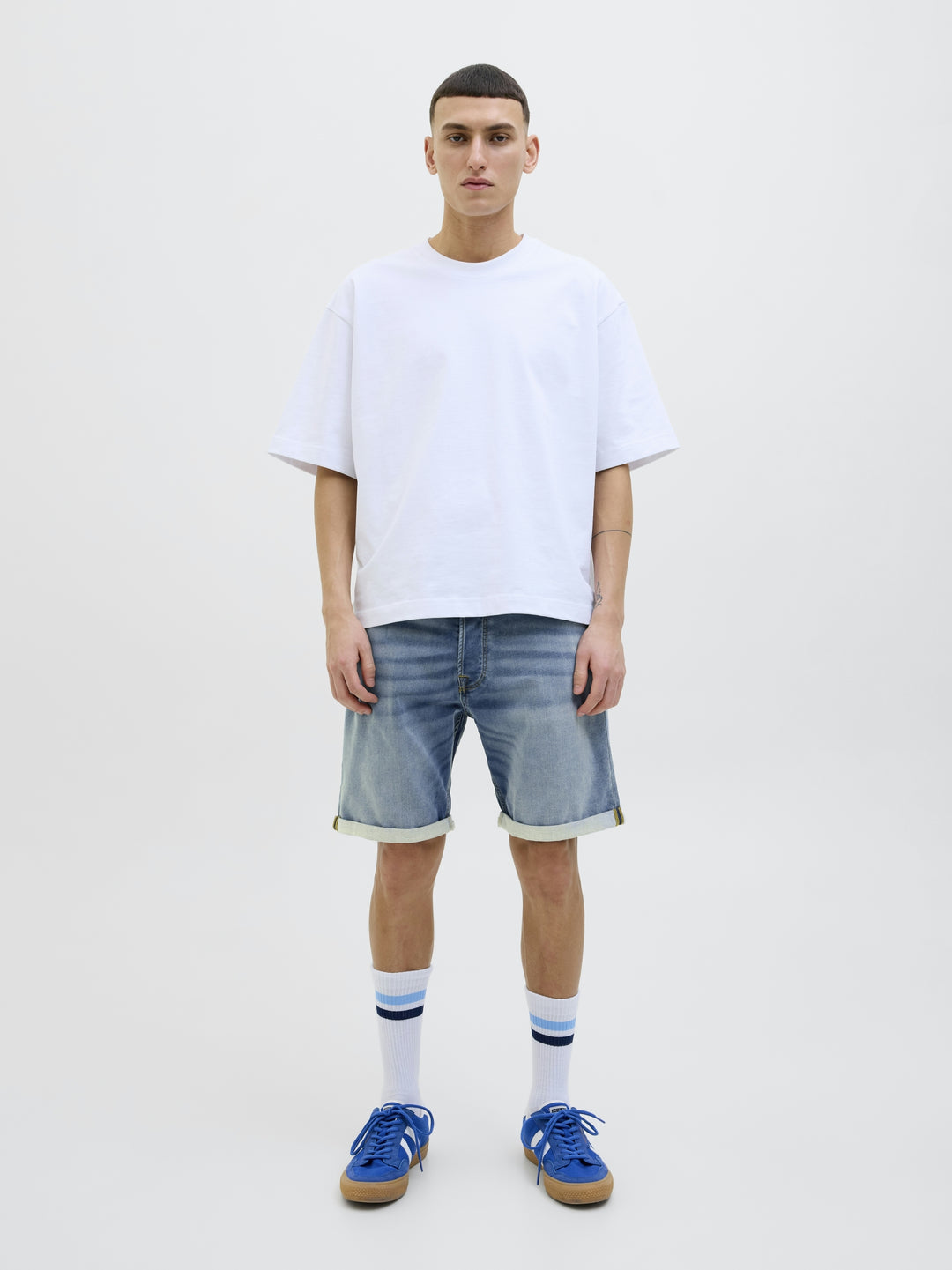 JJIRICK JJICON I.K. SHORTS GE 129 S, Blue Denim 188779 Bild 5