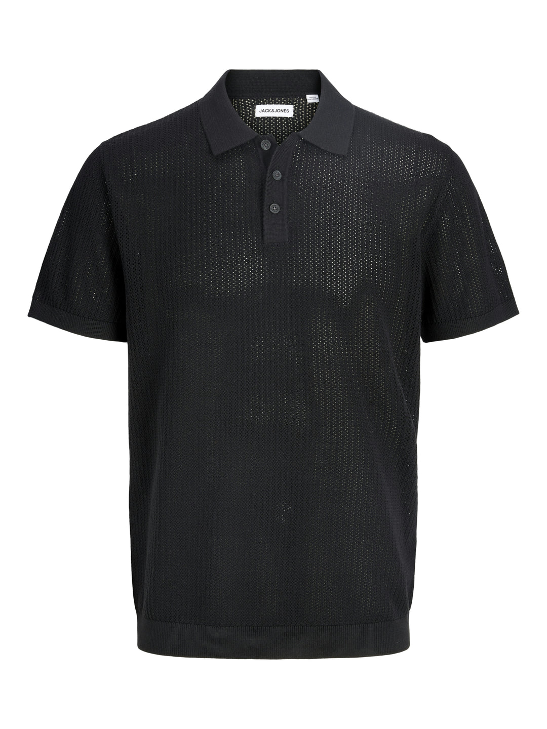 JJJESS KNIT POLO SS, Black 178012 Bild 1