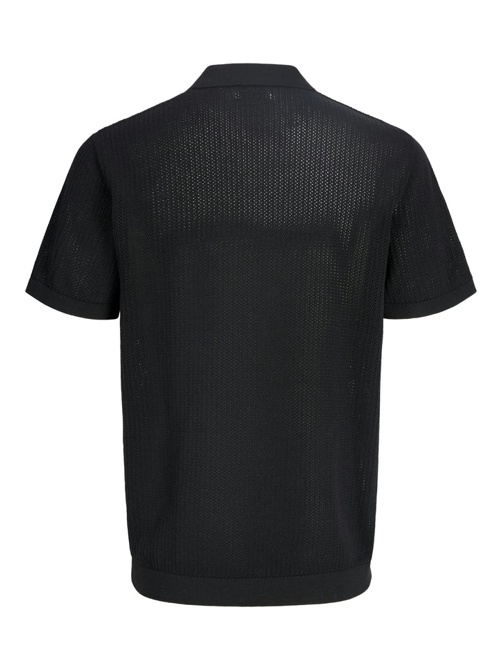 JJJESS KNIT POLO SS, Black 178012 Bild 2