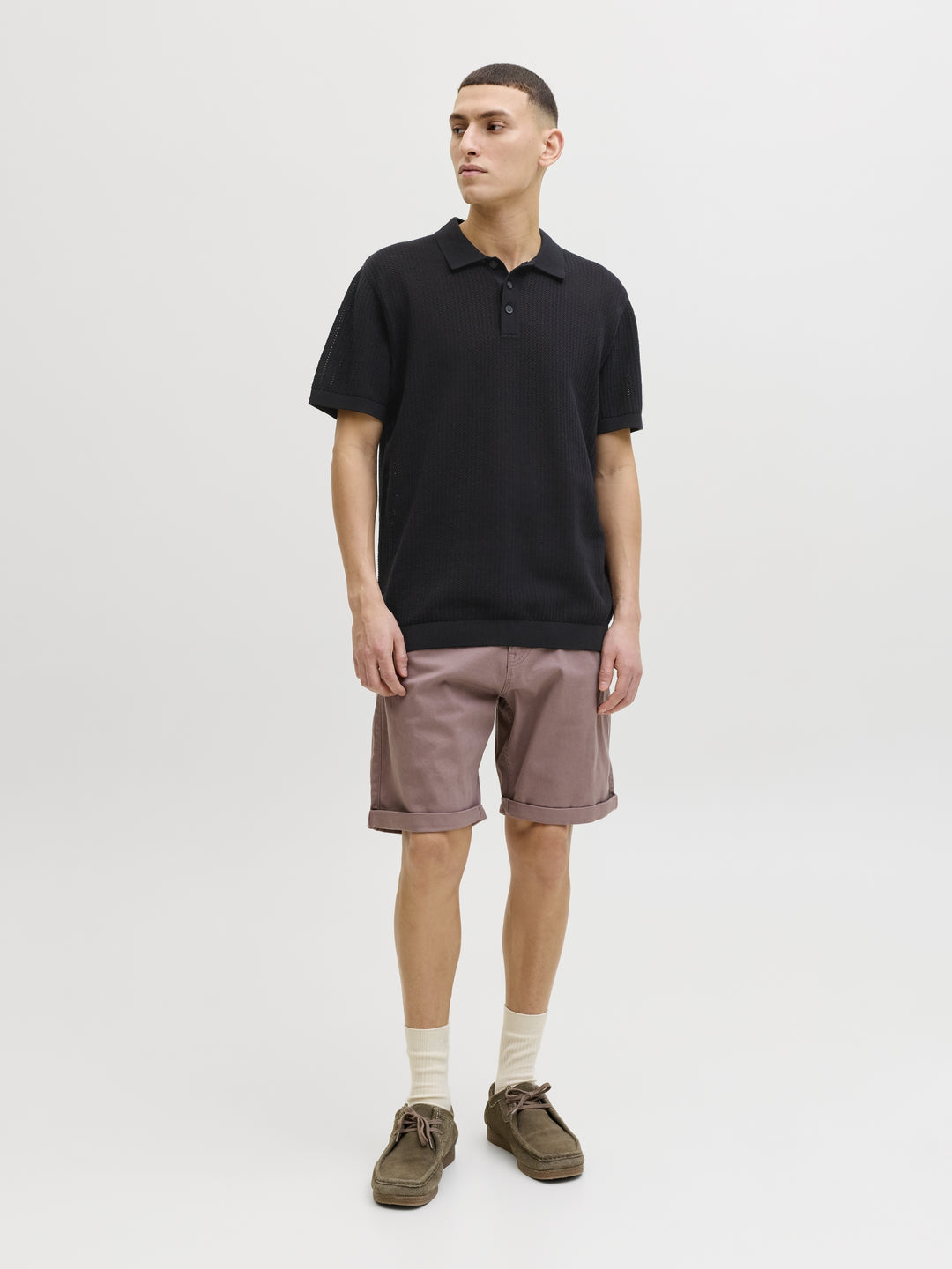 JJJESS KNIT POLO SS, Black 178012 Bild 7