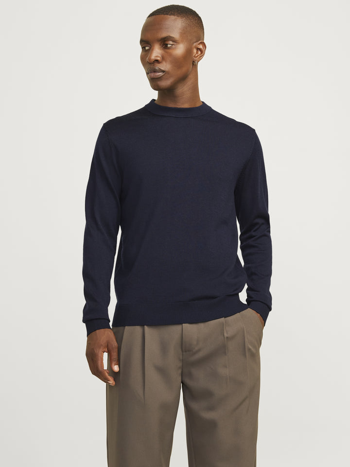 JJMILANO STITCH KNIT CREW NECK SN, Night Sky 175879 Bild 2