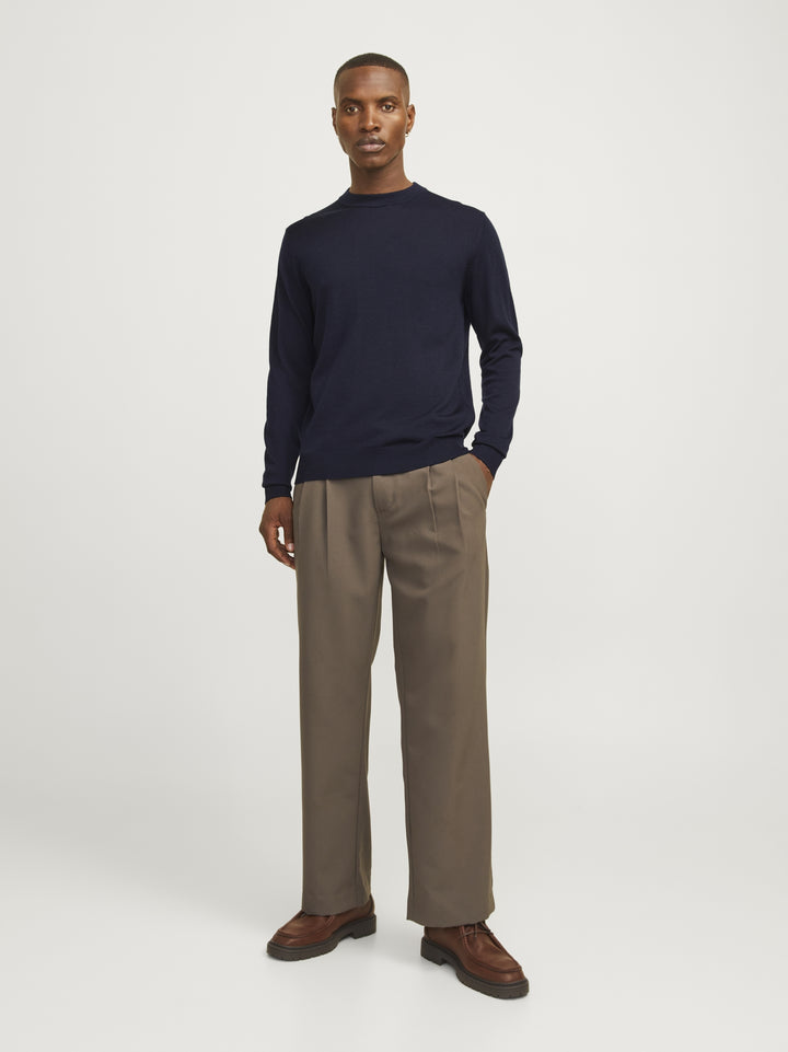 JJMILANO STITCH KNIT CREW NECK SN, Night Sky 175879 Bild 4