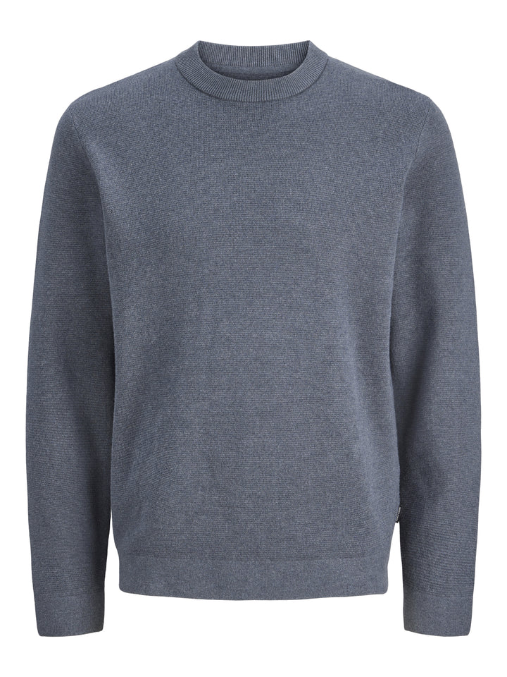 JJMILANO STITCH KNIT CREW NECK SN, Turbulence/Melange 176720001 Bild 1