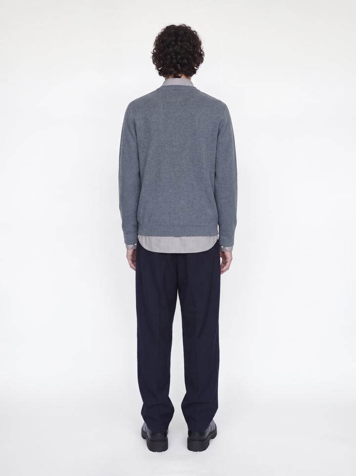 JJMILANO STITCH KNIT CREW NECK SN, Turbulence/Melange 176720001 Bild 4