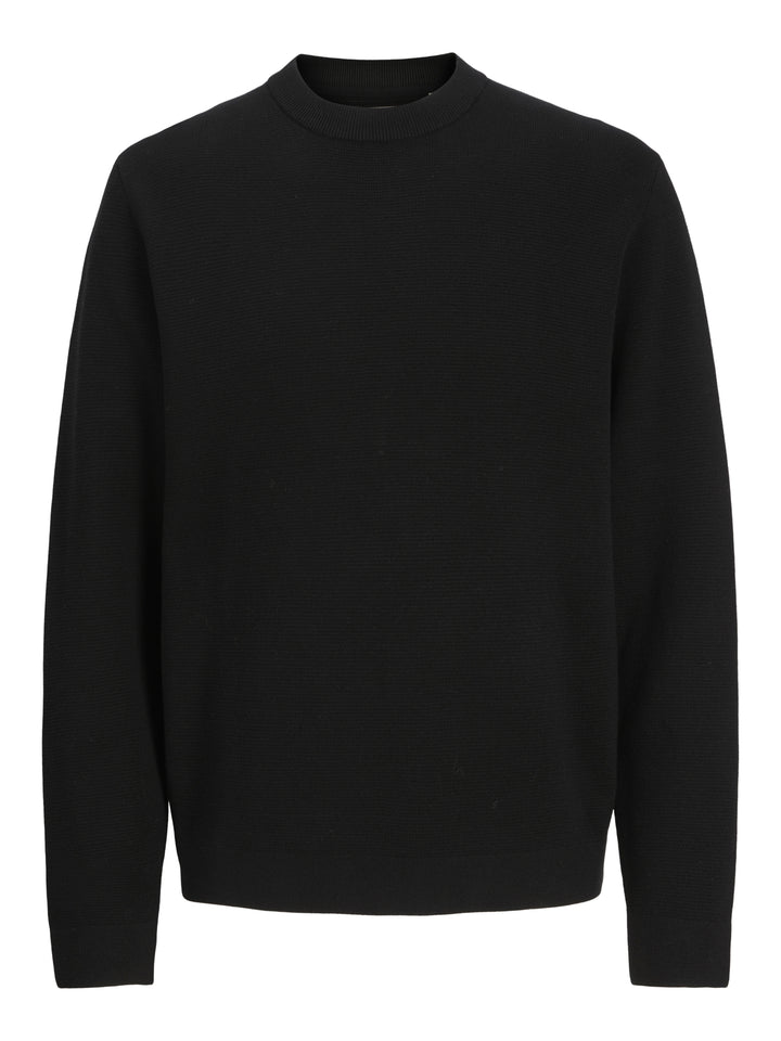 JJMILANO STITCH KNIT CREW NECK SN, Black 178012 Bild 1