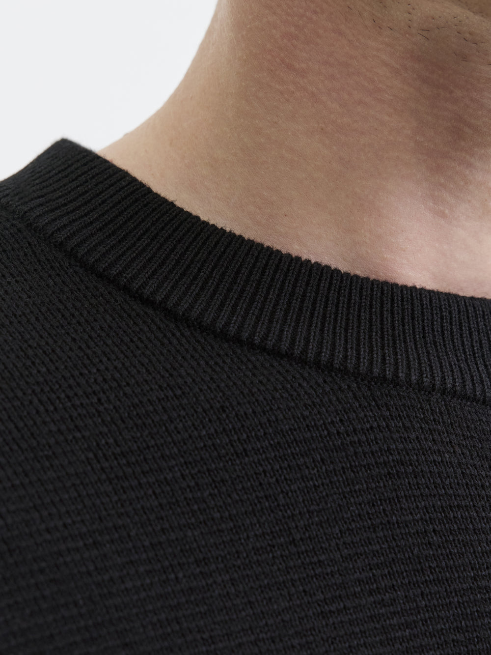 JJMILANO STITCH KNIT CREW NECK SN, Black 178012 Bild 2