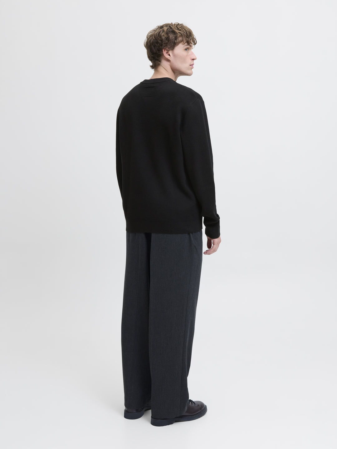 JJMILANO STITCH KNIT CREW NECK SN, Black 178012 Bild 5