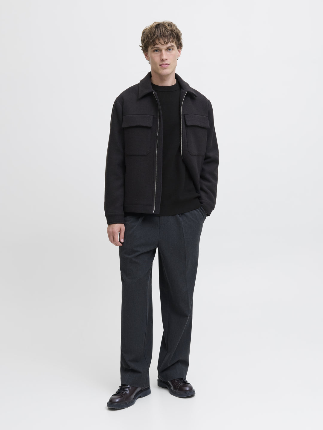 JJMILANO STITCH KNIT CREW NECK SN, Black 178012 Bild 7