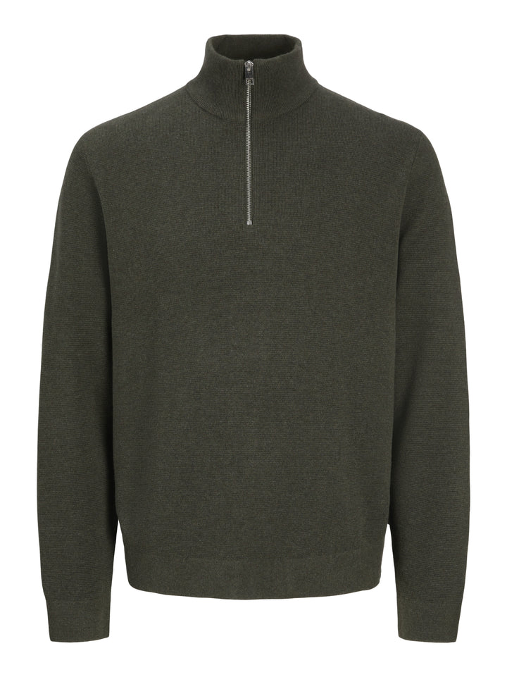 JJMILANO STITCH KNIT HALF ZIP SN, Rosin/Melange 176668001 Bild 1