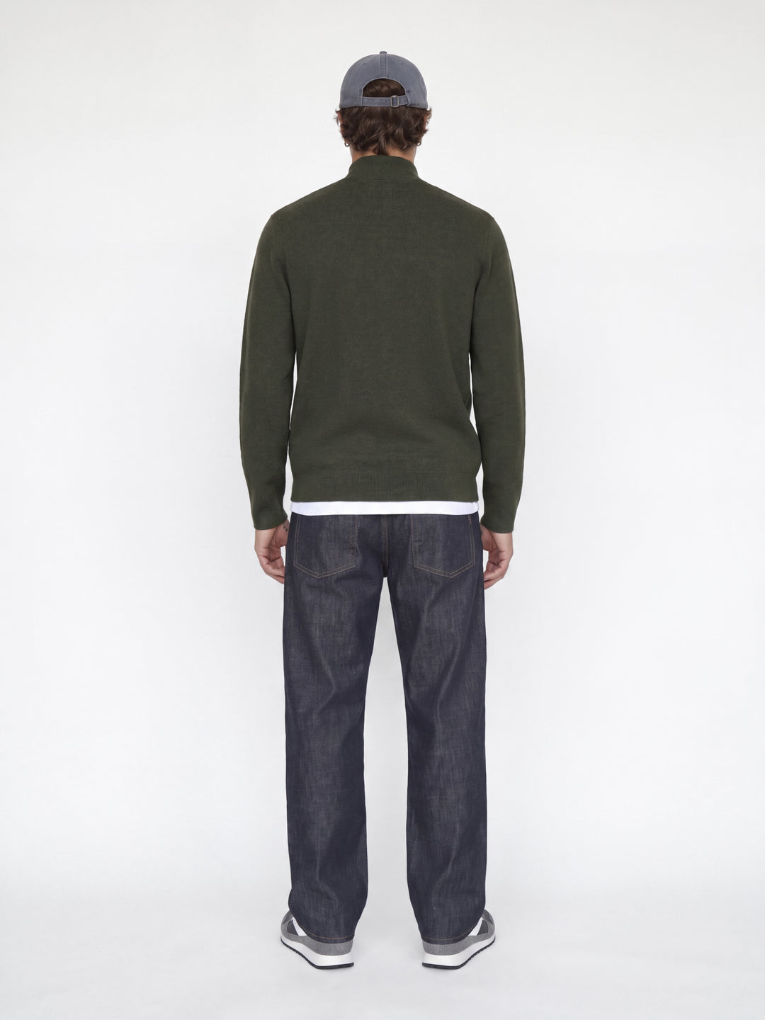 JJMILANO STITCH KNIT HALF ZIP SN, Rosin/Melange 176668001 Bild 7