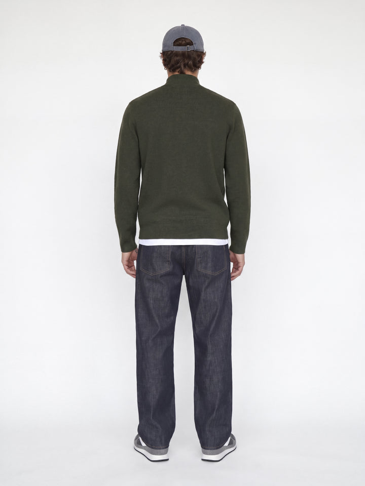 JJMILANO STITCH KNIT HALF ZIP SN, Rosin/Melange 176668001 Bild 7