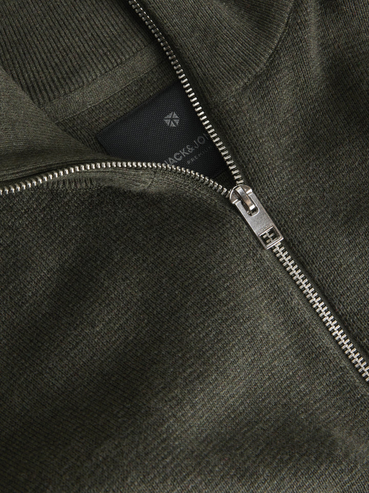 JJMILANO STITCH KNIT HALF ZIP SN, Rosin/Melange 176668001 Bild 8