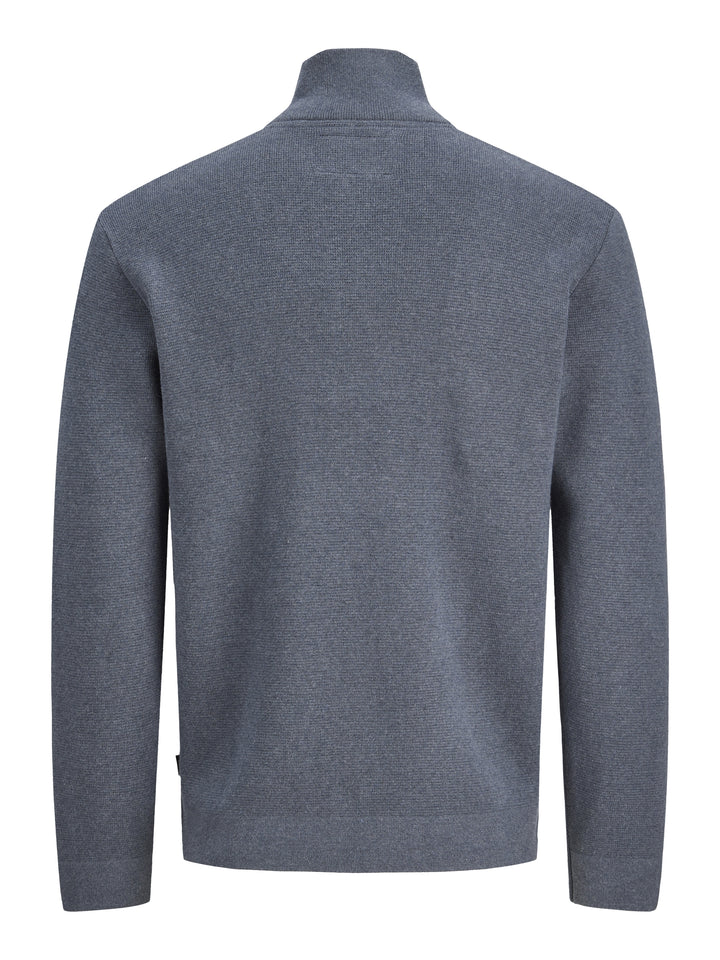 JJMILANO STITCH KNIT HALF ZIP SN, Turbulence/Melange 176720001 Bild 2