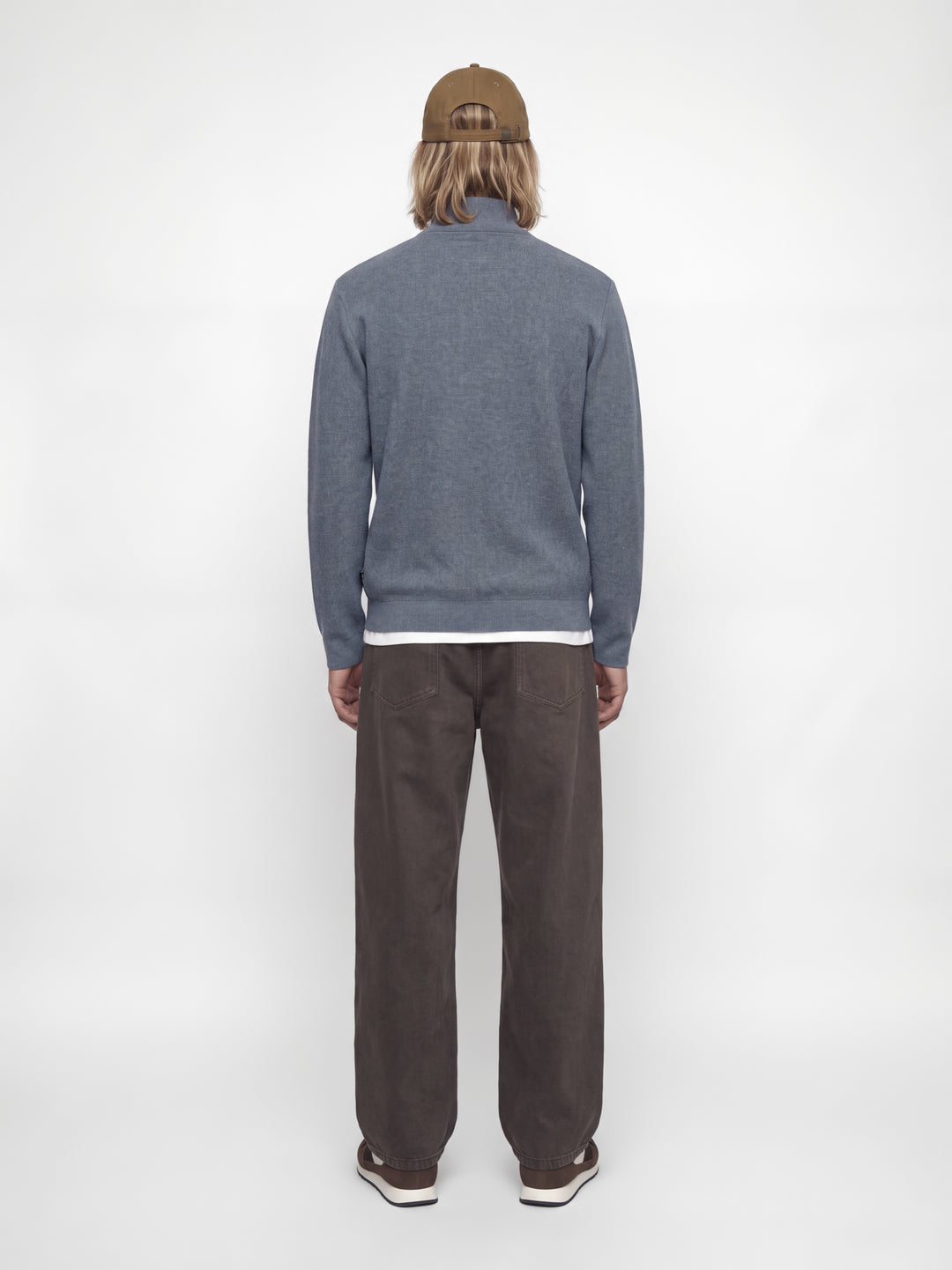 JJMILANO STITCH KNIT HALF ZIP SN, Turbulence/Melange 176720001 Bild 5