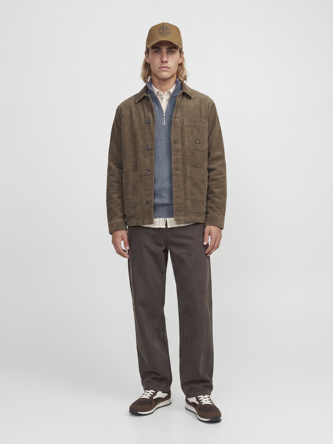 JJMILANO STITCH KNIT HALF ZIP SN, Turbulence/Melange 176720001 Bild 6