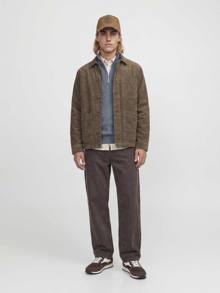 JJMILANO STITCH KNIT HALF ZIP SN, Turbulence/Melange 176720001 Bild 6