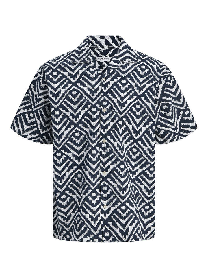 JJMILO SEERSUCKER RESORT SHIRT SS, Sky Captain/AOP 175917001 Bild 1