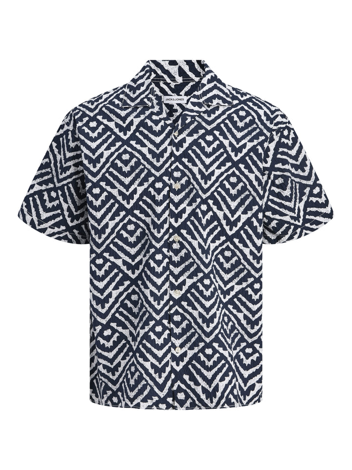JJMILO SEERSUCKER RESORT SHIRT SS, Sky Captain/AOP 175917001 Bild 1