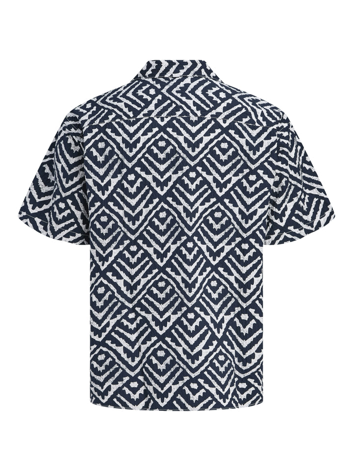 JJMILO SEERSUCKER RESORT SHIRT SS, Sky Captain/AOP 175917001 Bild 3