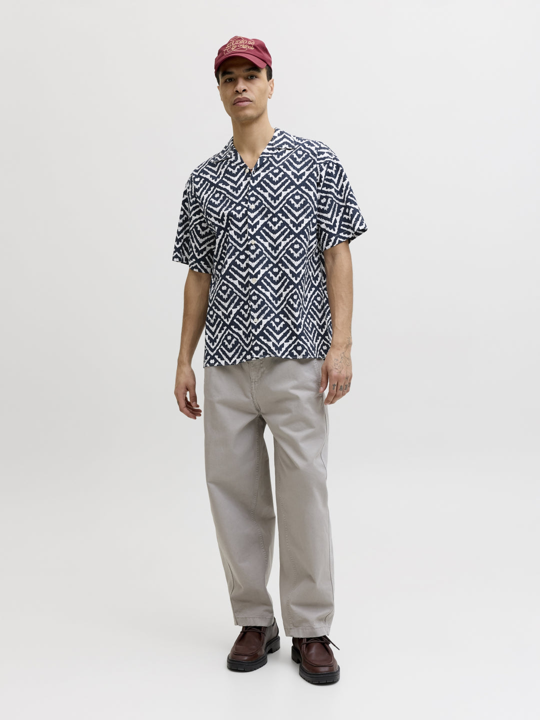 JJMILO SEERSUCKER RESORT SHIRT SS, Sky Captain/AOP 175917001 Bild 7