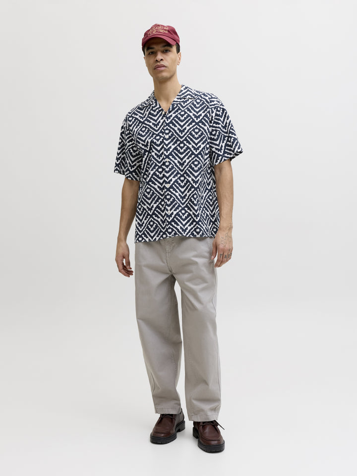 JJMILO SEERSUCKER RESORT SHIRT SS, Sky Captain/AOP 175917001 Bild 7