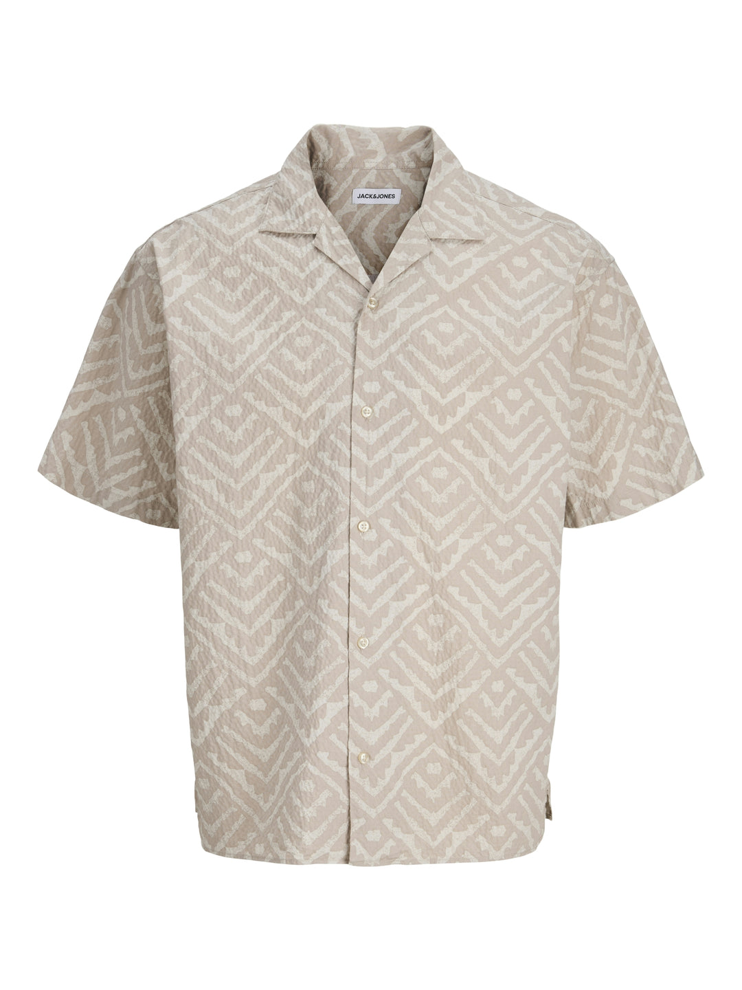 JJMILO SEERSUCKER RESORT SHIRT SS, Moonbeam/AOP 176631001 Bild 1